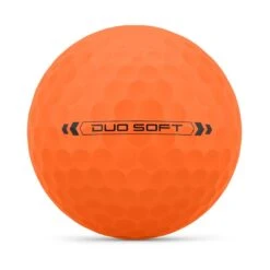 Wilson Staff DUO Soft Orange Personalized Golf Balls -COB Golf Club Shop wilson staff duo soft orange golf balls ball front itempicture