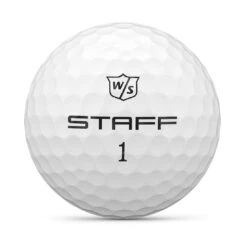 Wilson Staff Model Personalized Golf Balls -COB Golf Club Shop wilson staff model white golf ball front stamp itempicture