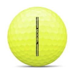 Wilson Staff Model Yellow Personalized Golf Balls -COB Golf Club Shop wilson staff model yellow golf ball side stamp itempicture