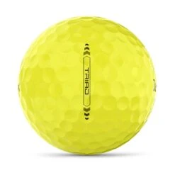 Wilson Staff Triad Yellow Personalized Golf Balls -COB Golf Club Shop wilson staff triad yellow golf balls ball front itempicture 1